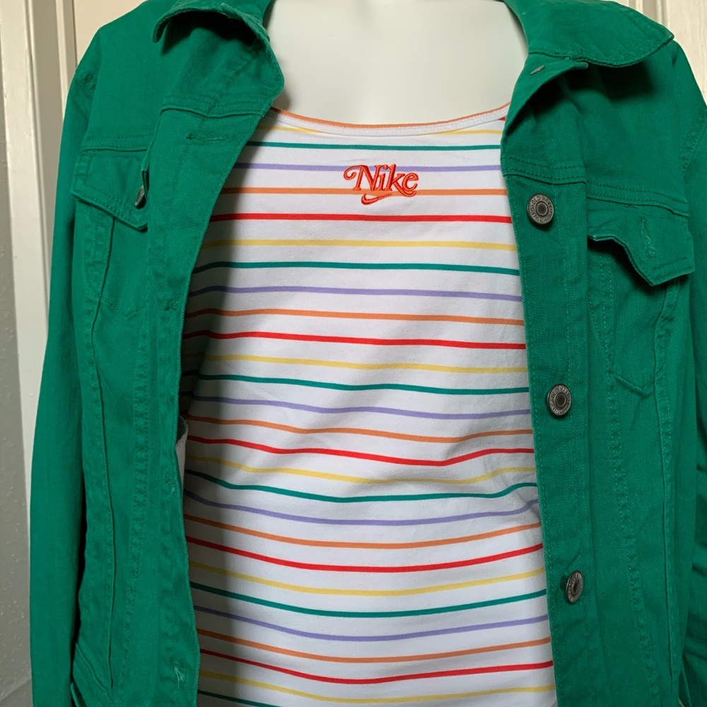 LMT: Nike Retro Femme All-Over Thin Stripe Bodysuit - Picture 14 of 14